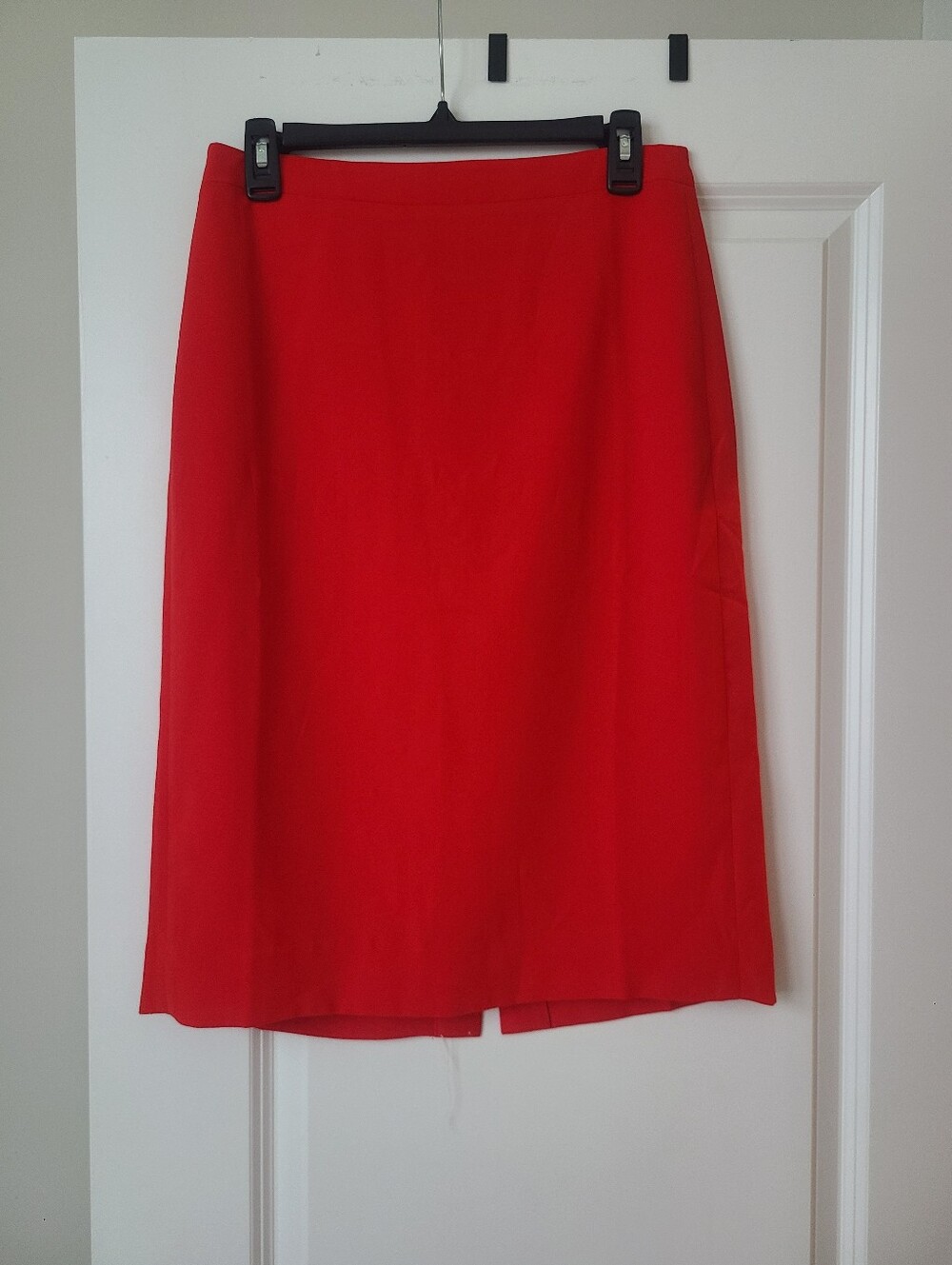J.Crew Red Knee Length Pencil Skirt
